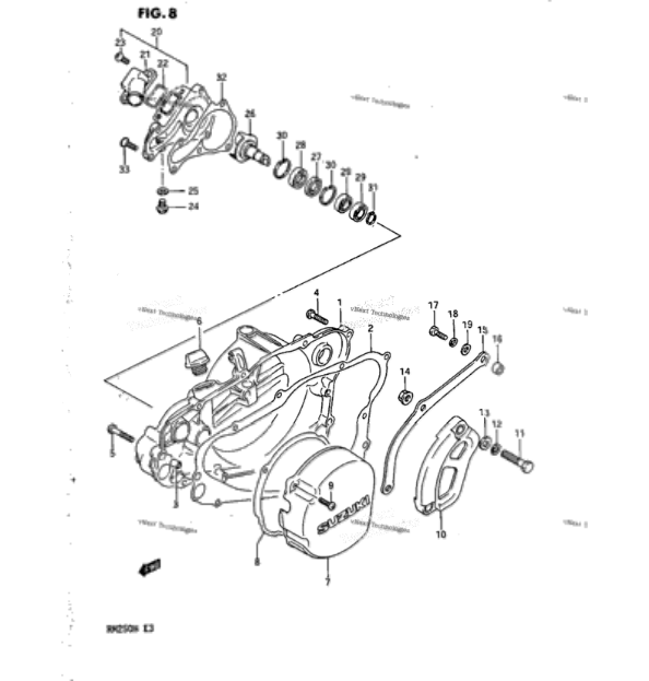 Suzuki NOS OEM Water Pump Gasket 17431-31002 GT750 Water Buffalo Suzuki NOS OEM Water Pump Gasket 17431-31002 GT750 Water Buffalo