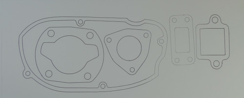 1974 - HODAKA SUPER RAT 100 LOWER GASKET SET WITH BASE GASKET