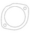 1971-1973 Kawasaki F6 18067-017 Exhaust Pipe Gasket.