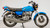 1972-1975 Kawasaki H2 14045-022 LH Gasket