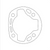 1975 Suzuki AC100 11241-12000 Cylinder Gasket