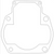 1979-1980 Suzuki RM400 11241-40402 BASE Cylinder Gasket