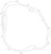 1990-1993 Suzuki DR250SE 11482-14D03 Clutch Cover Gasket