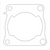 1982 Yamaha YZ125 5X4-11351-00-00 Cylinder Gasket