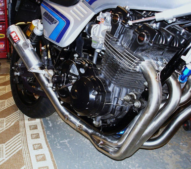 Honda CB750f 4-1 Freddie replica Race Stainless Exhaust