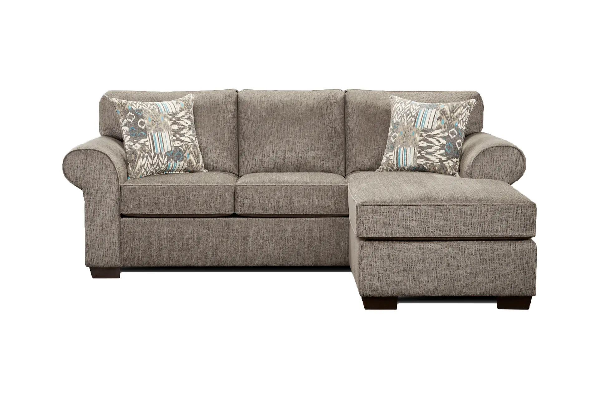 Affordable 5304 Marcey Nickel Sleeper Sectional BiRite Furniture