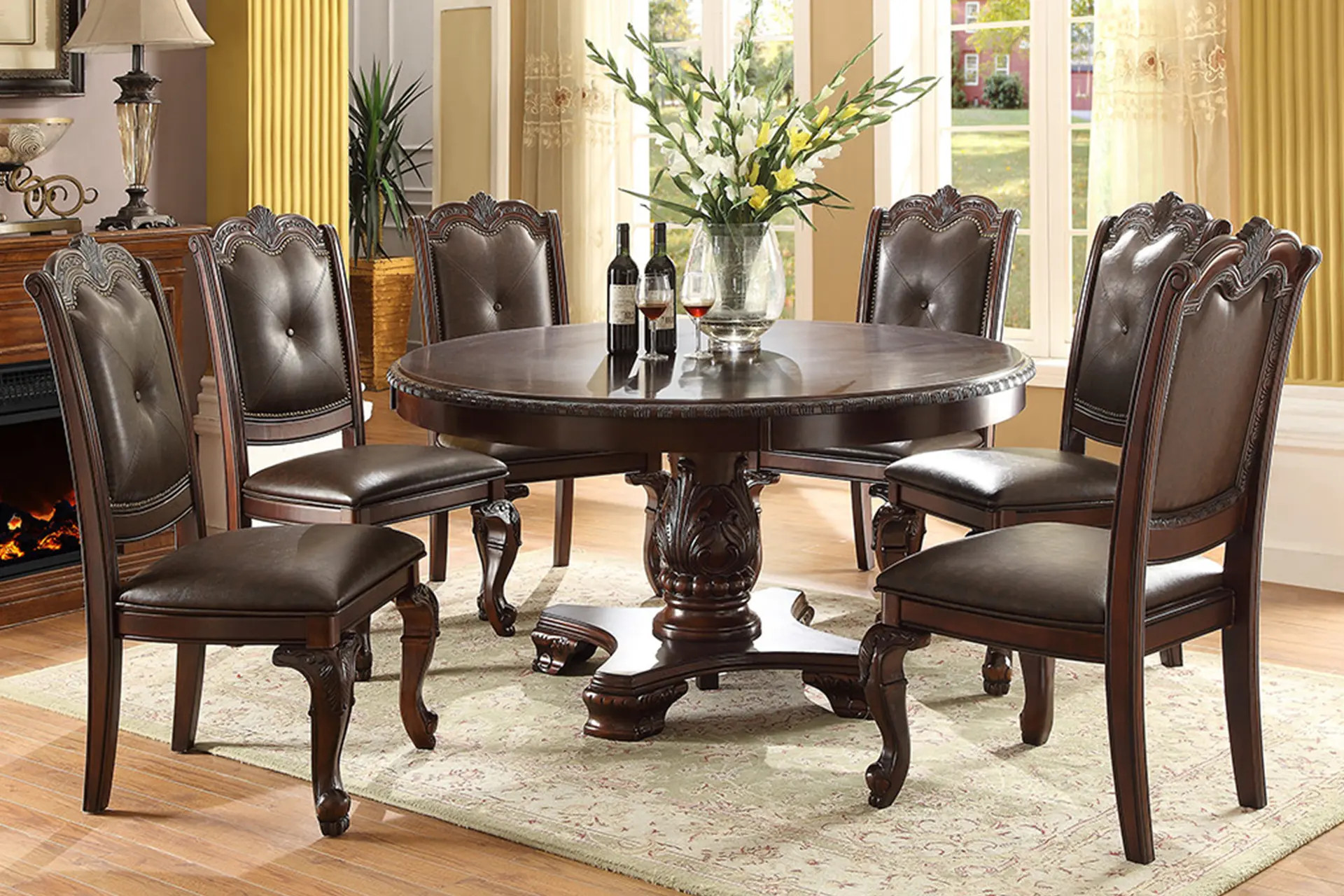 60 in round 2025 dining table set