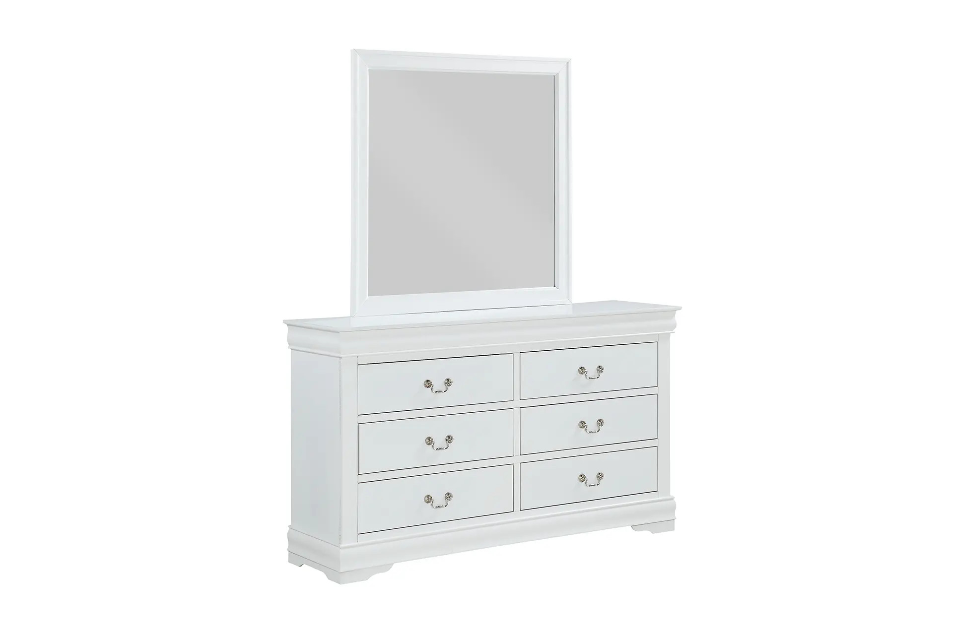 Louis Philippe 5-drawer Chest with Silver Bails Cappuccino – Imex