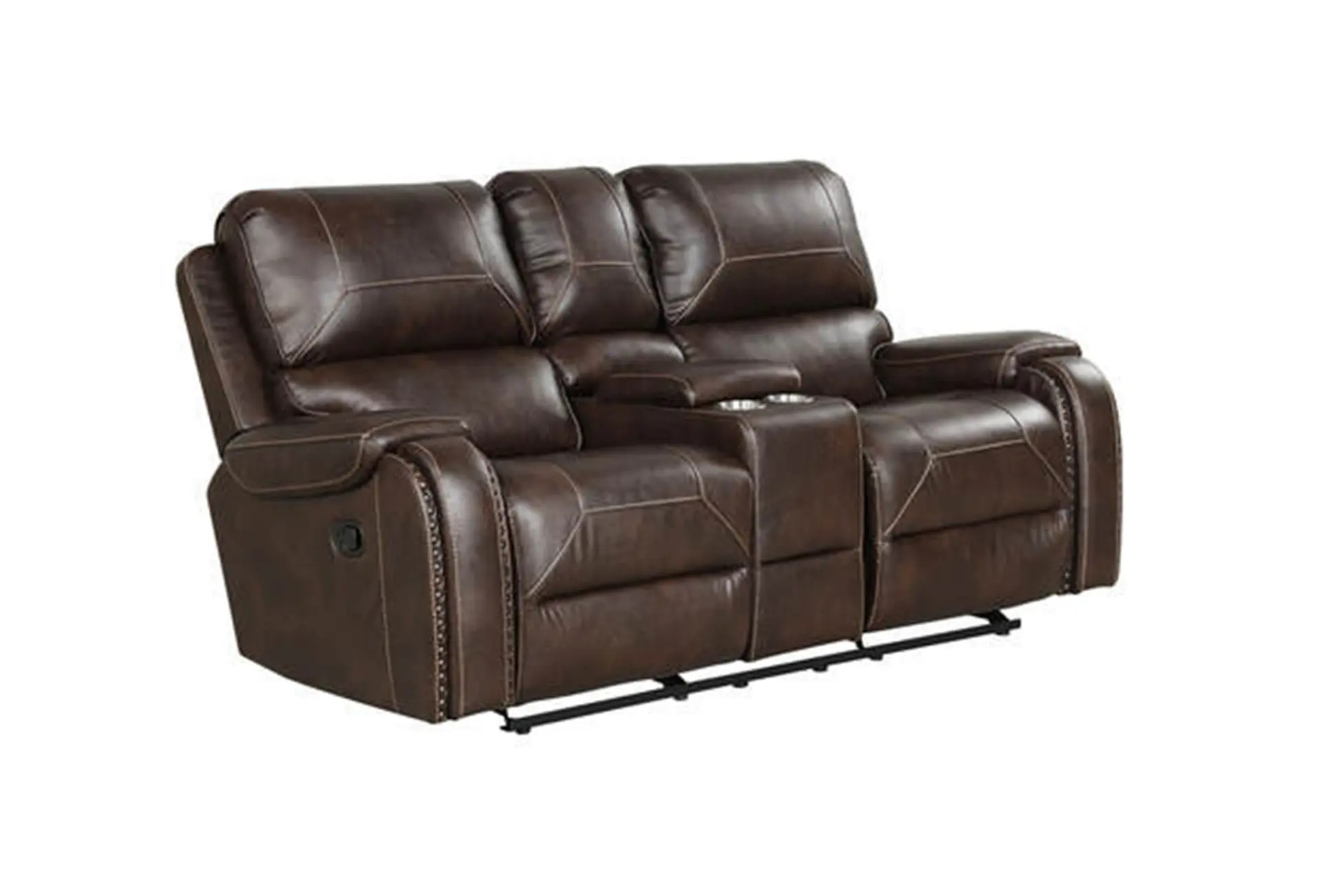 Titan leather 2025 power reclining sofa