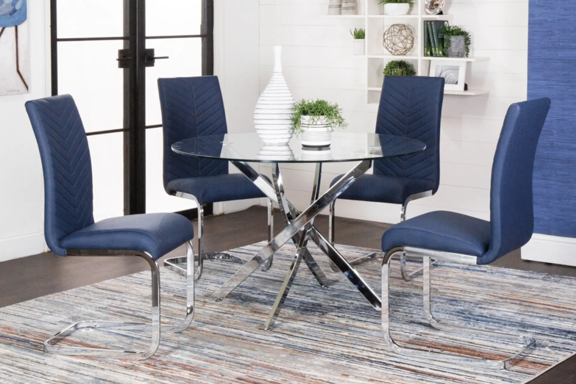 Cramco 40506 Bravo Blue dining room set.