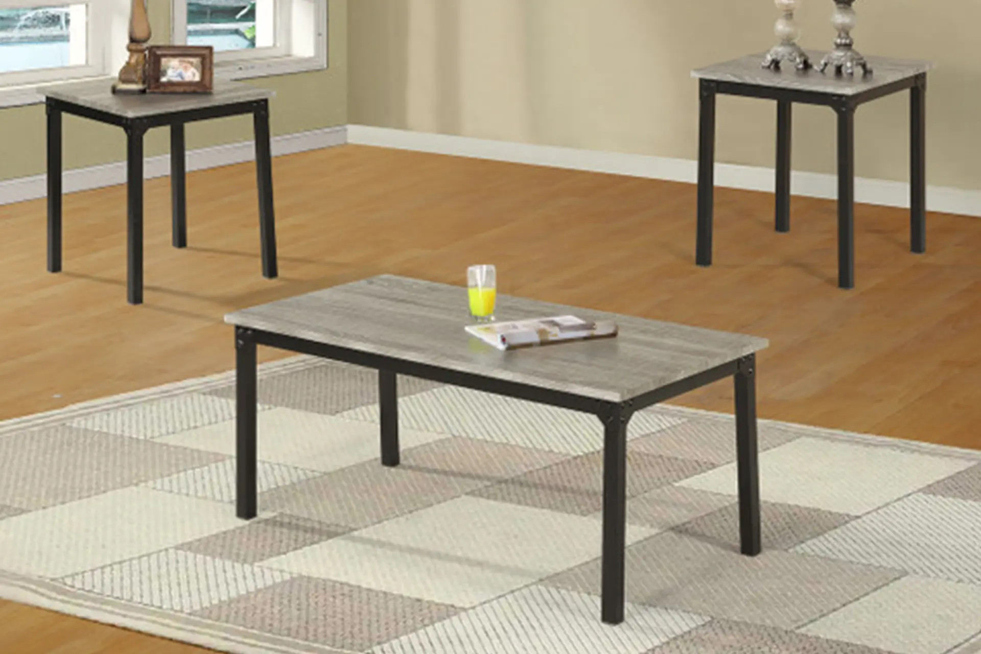Generation Trade 712014 Liam Grey Coffee and End Tables.