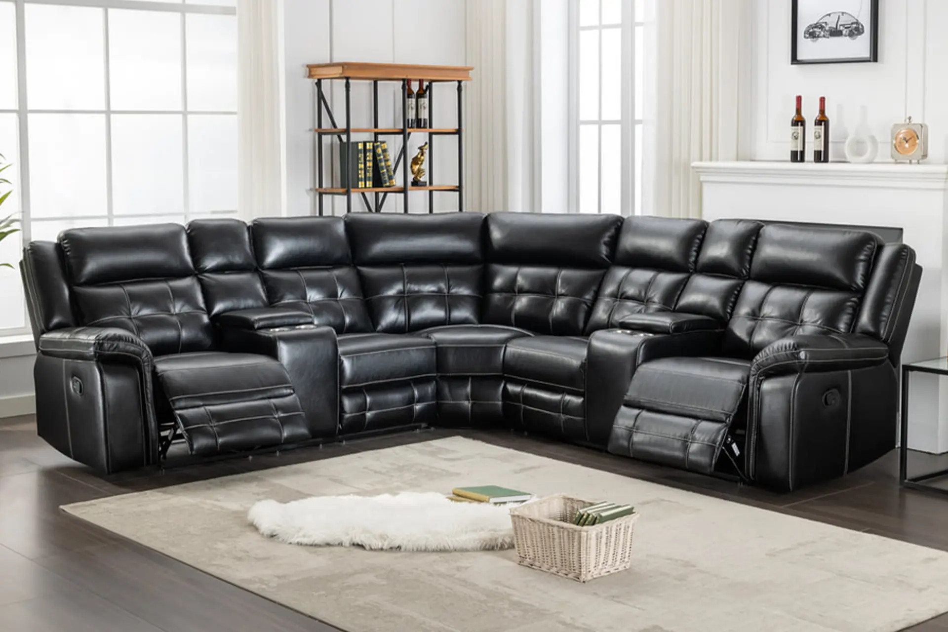 Jacob Black Reclining Sectional.