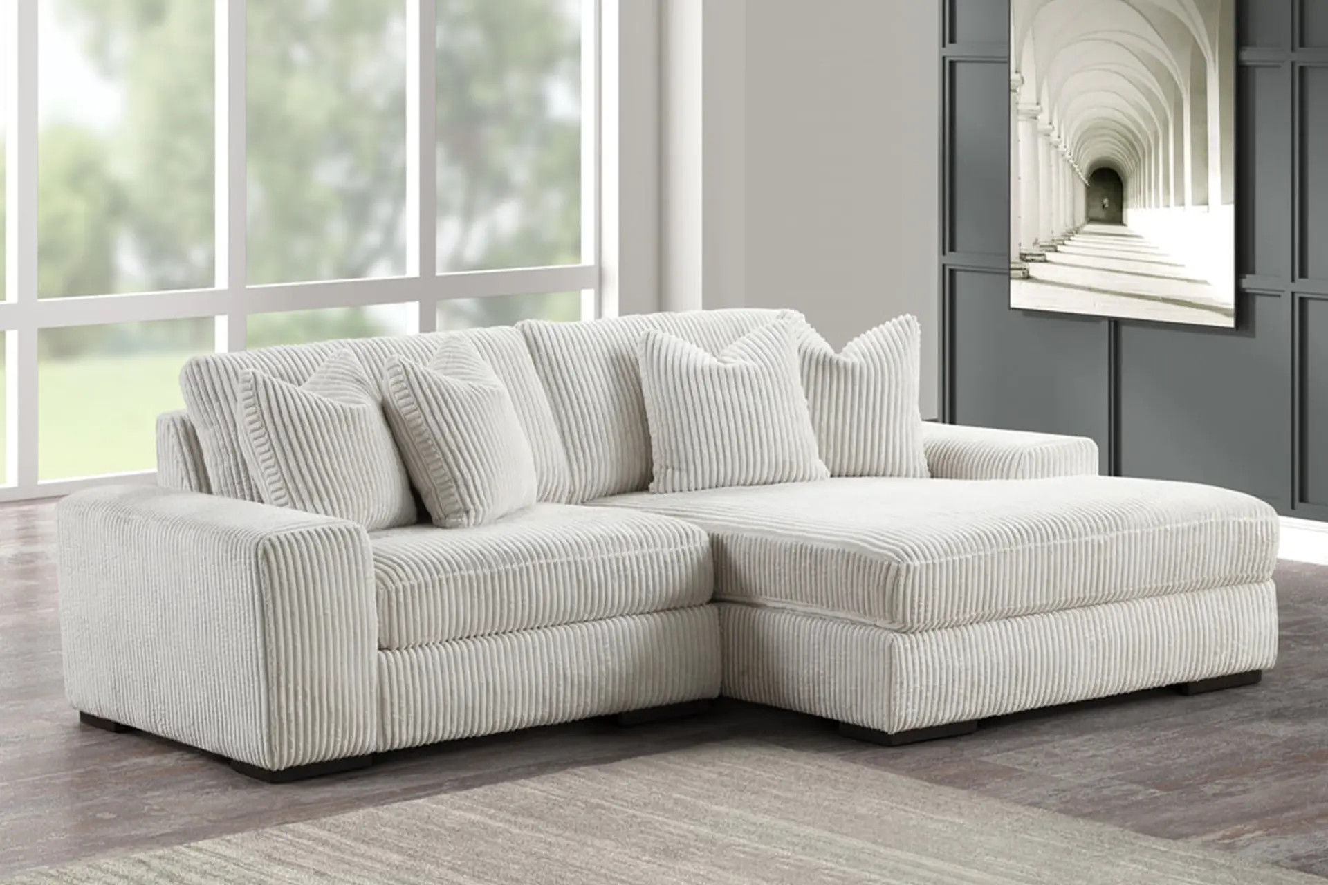 Sunday Beige 2 Piece Sectional.