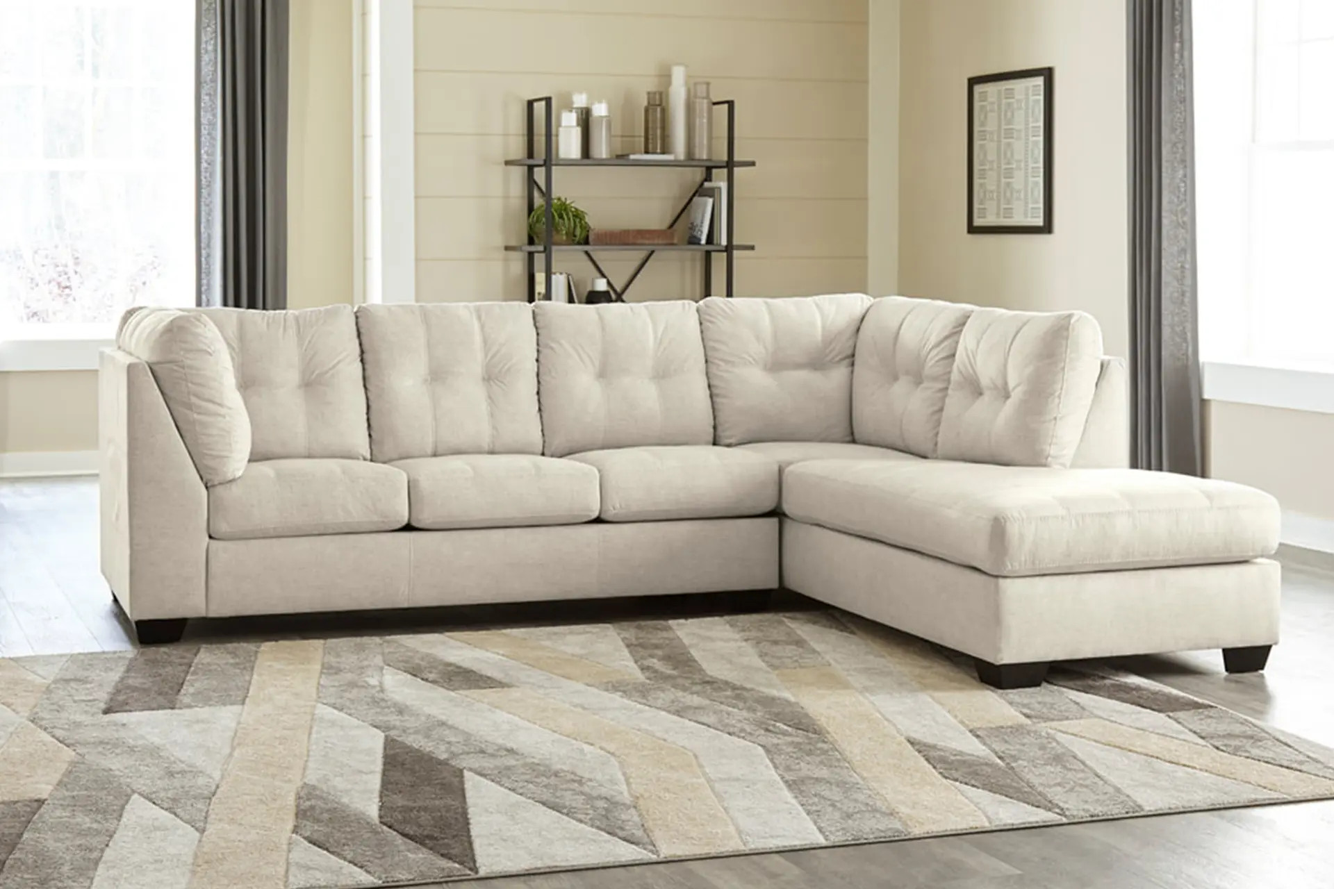 Ashley Light Tan Sectional.