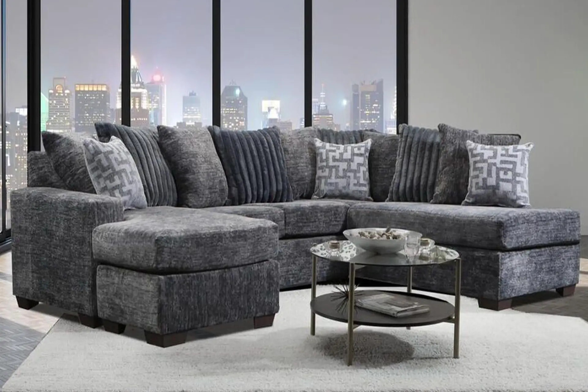 Galactic Charcoal Sectional.