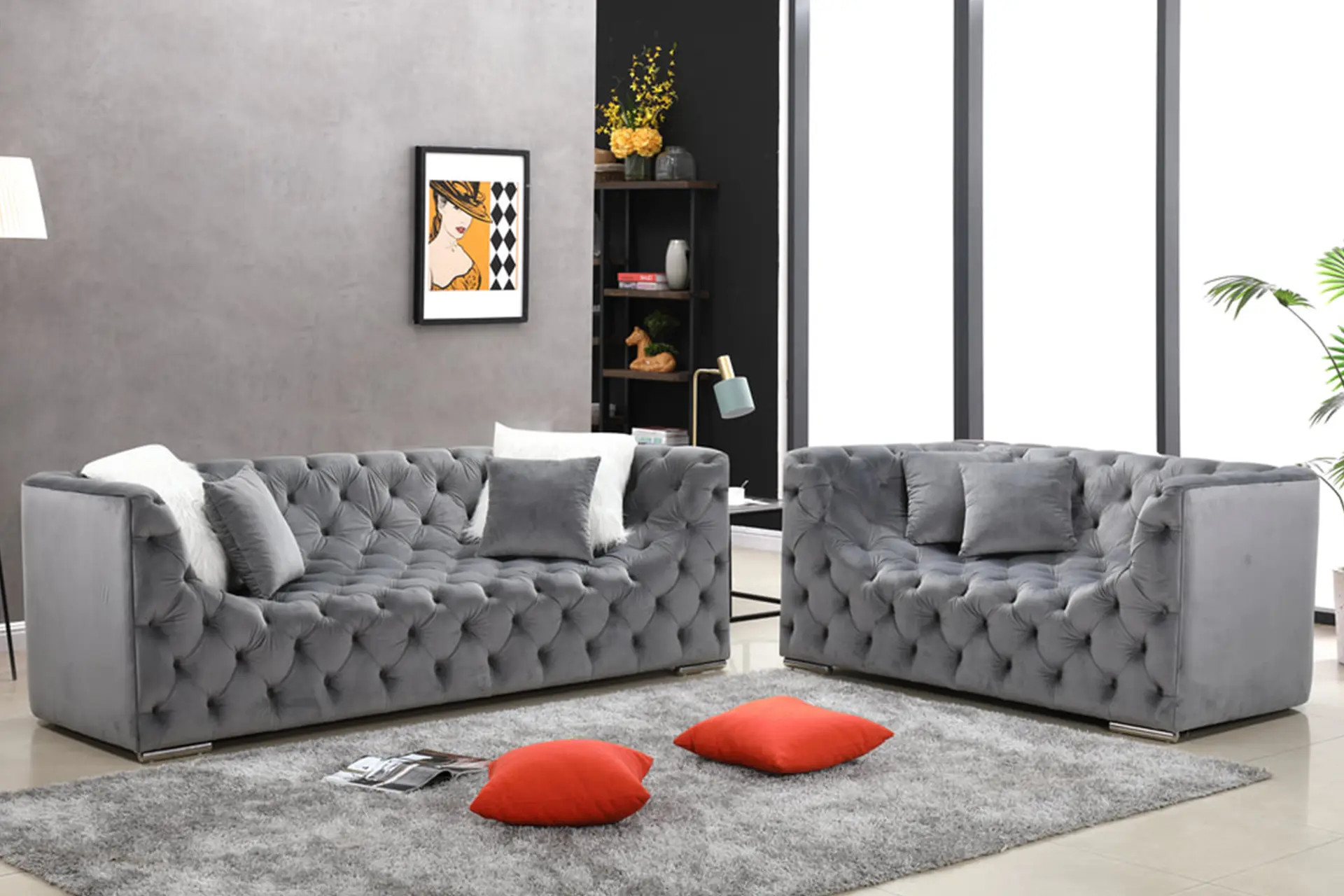 Kylie Gray Sofa and Love.