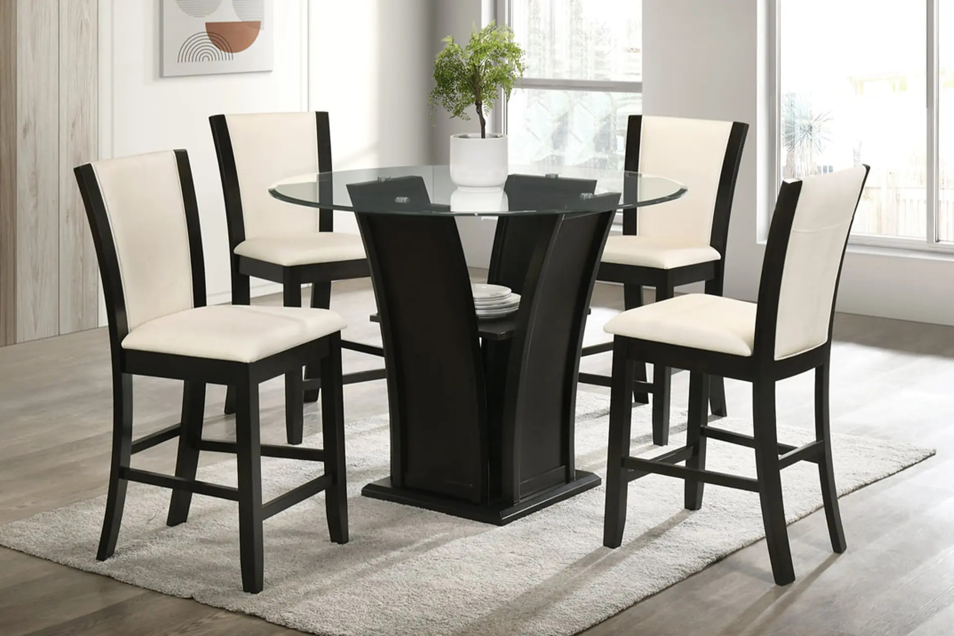 Orlando White Dining Room Set.