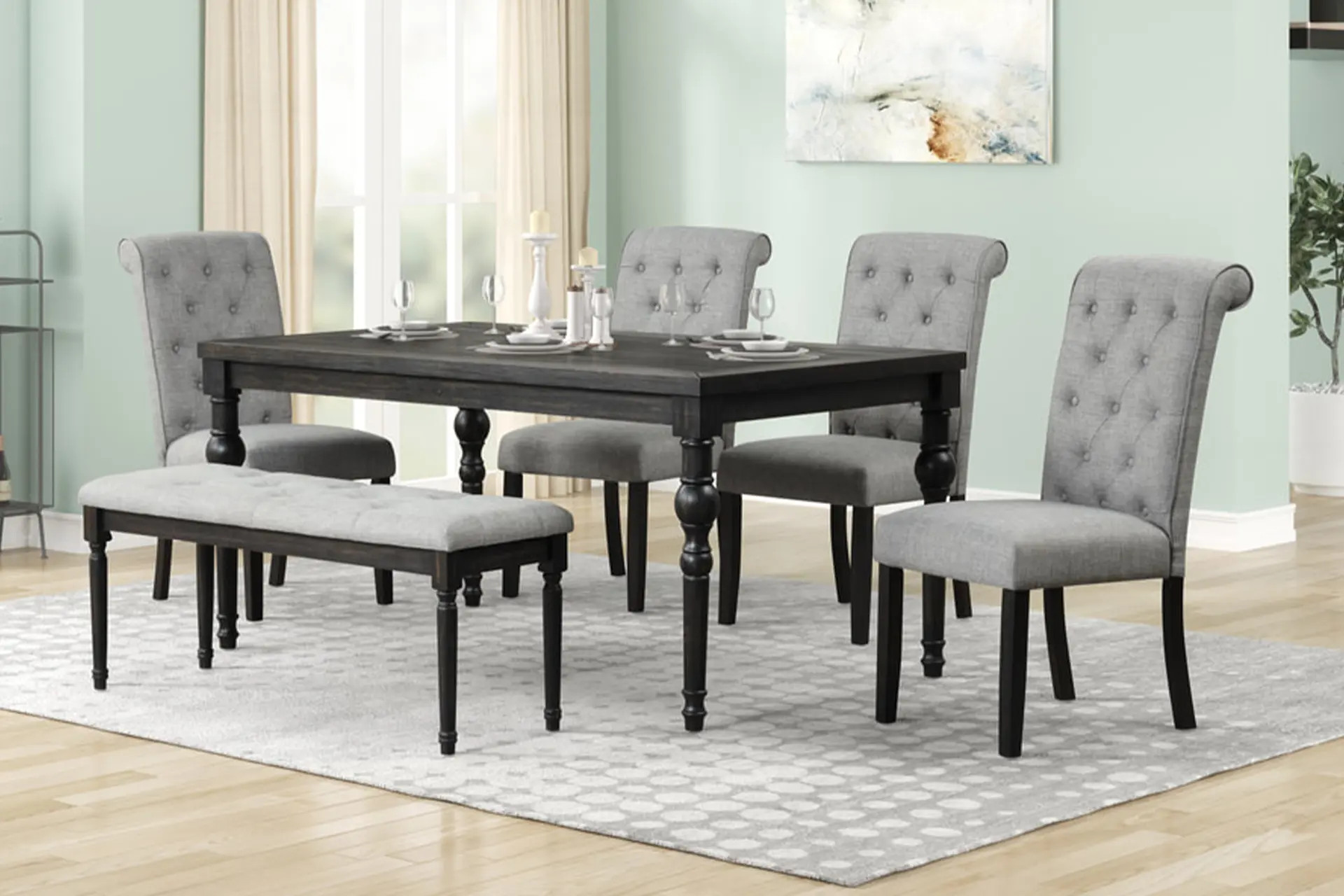 Farah Gray Dining Room Set.