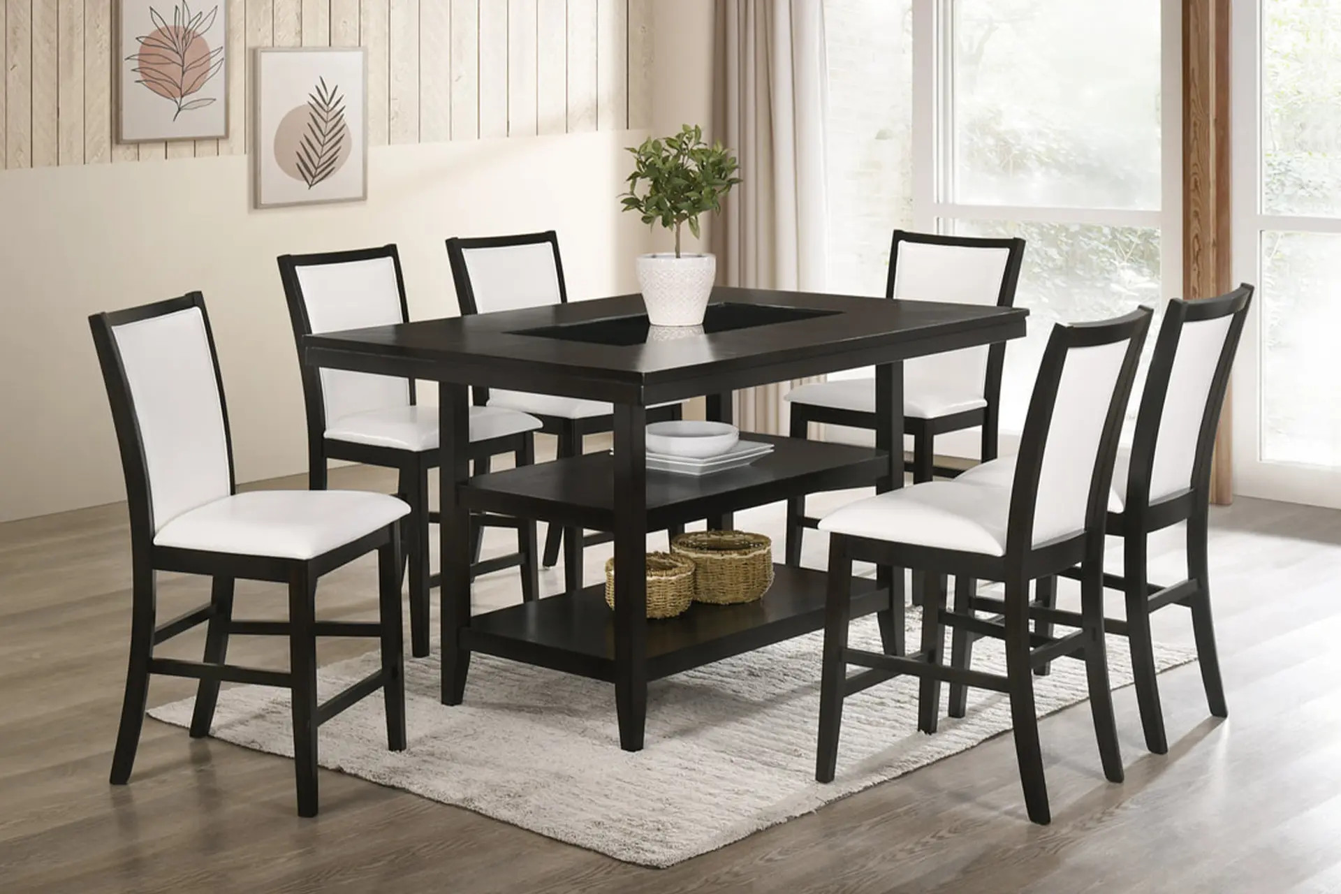 Condor White Dining Room Set.