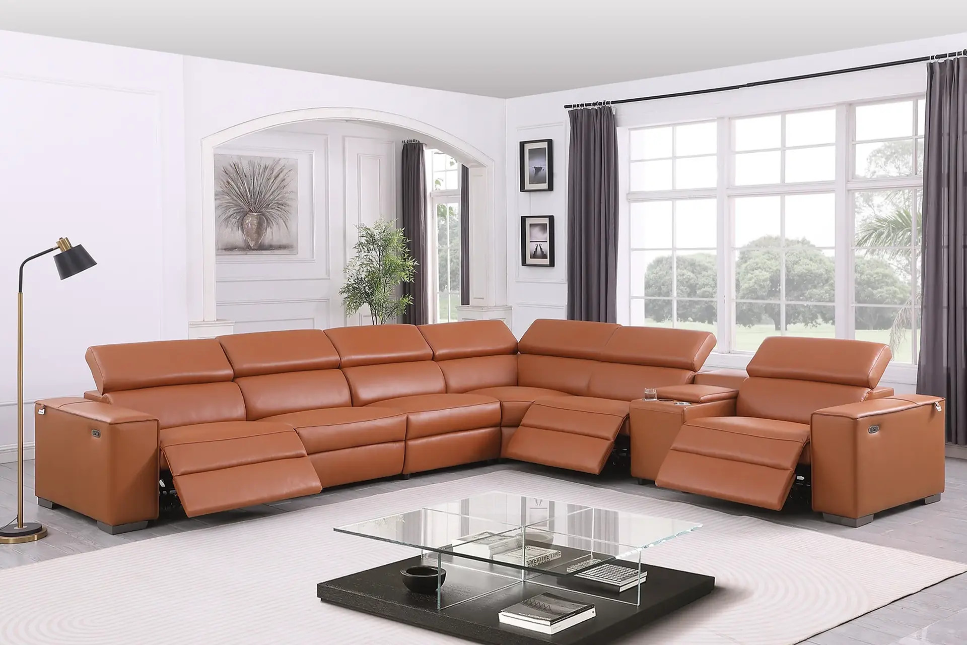 Picasso Carmel 3-Piece Power Reclining Sectional.