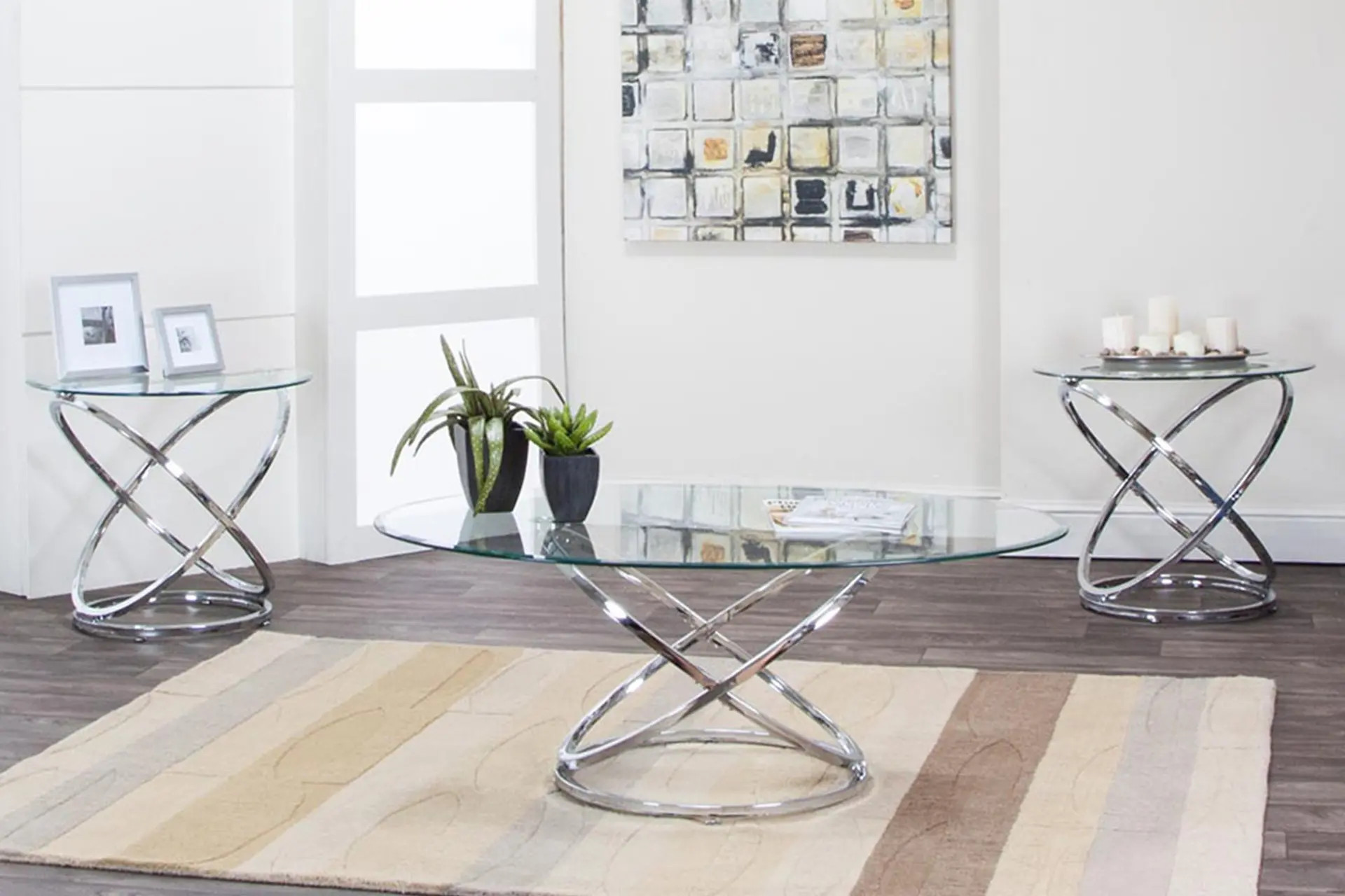 Cramco W2200 Gyro Coffee and End Tables.