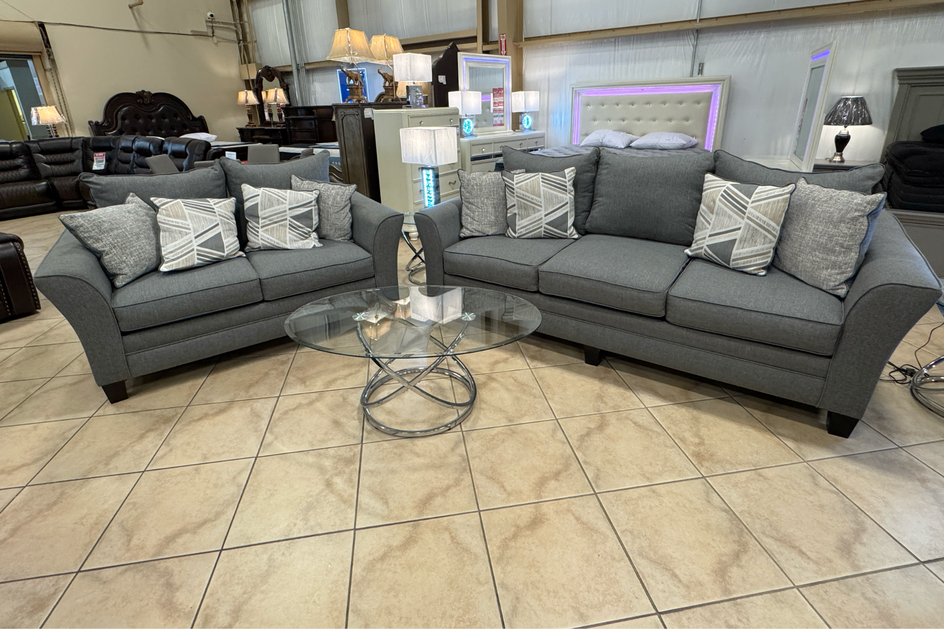 Dickson 1055 Greenlight Sofa and Love.