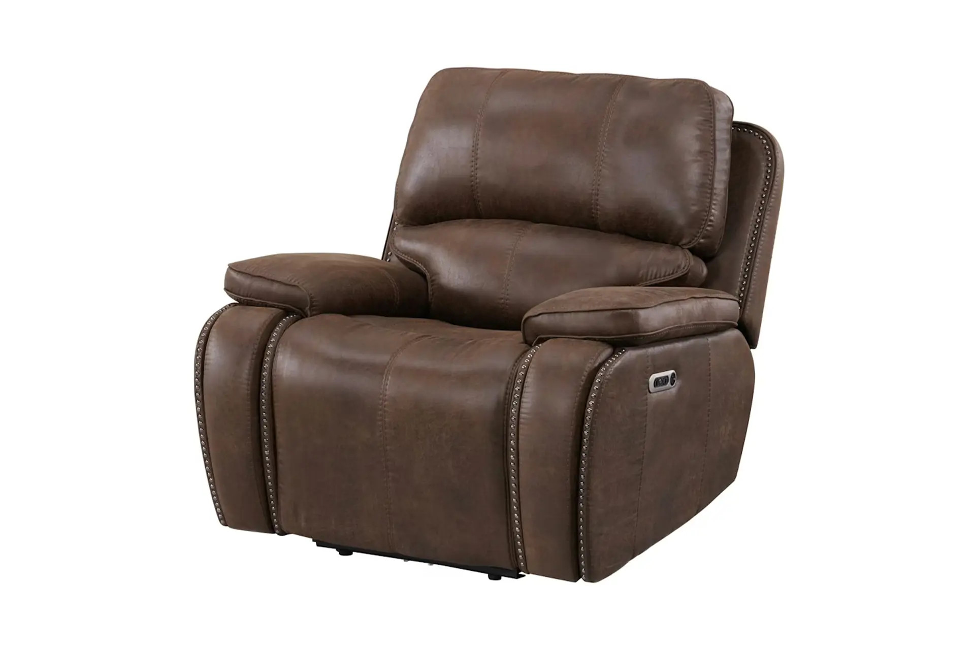 Elements 5230 Atlantis Brown Recliner side.