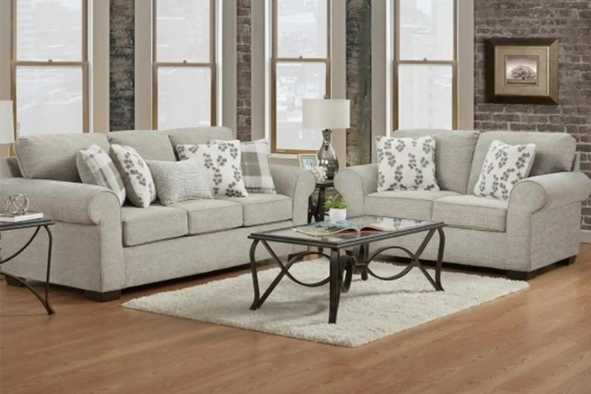Affordable 6103 Shearling Mocha Sofa | Bi-Rite Furniture