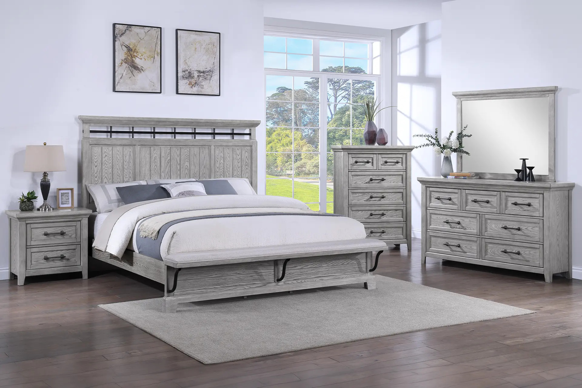 Crown Mark 1900 Beckett Bedroom Set.