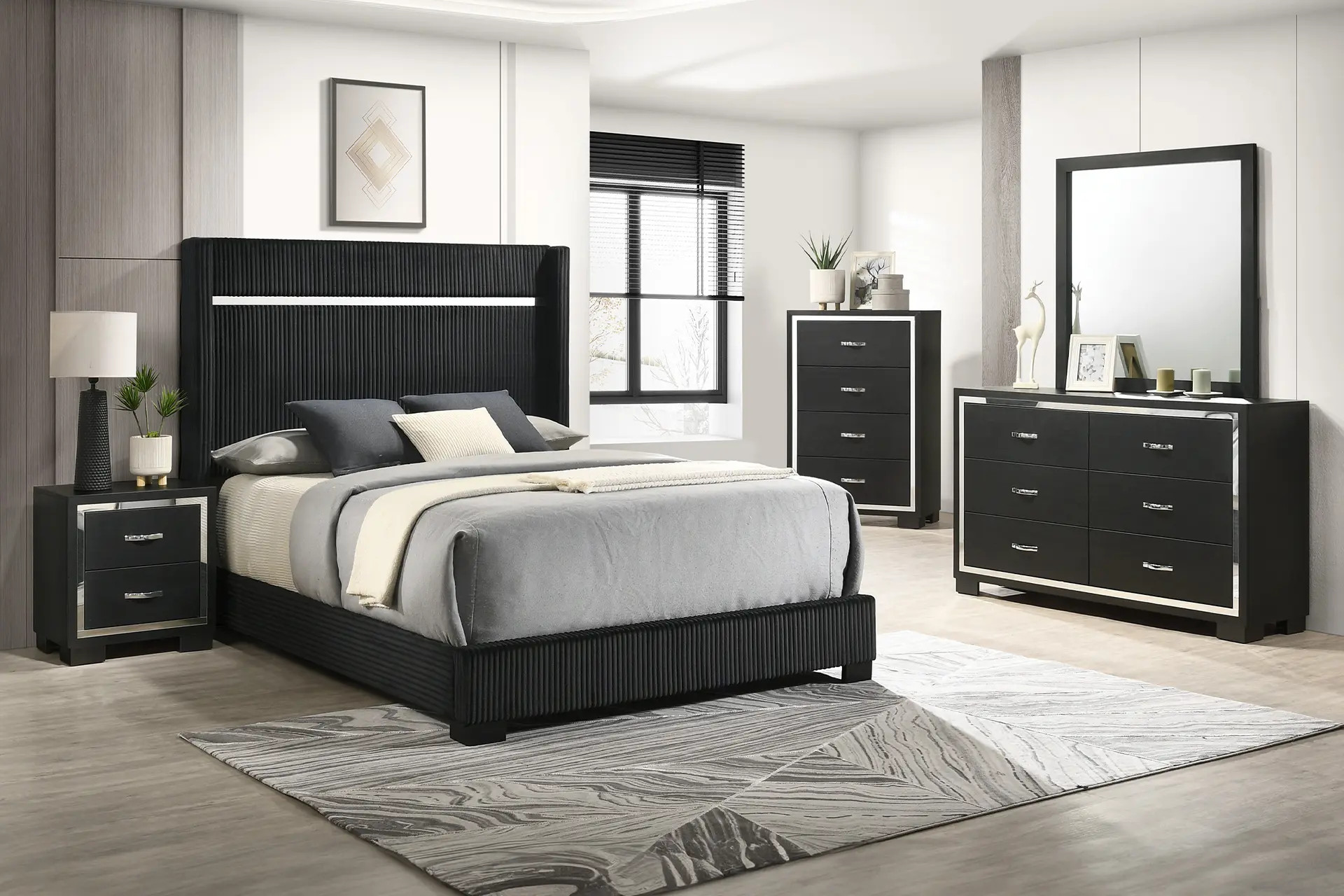 Crown Mark 9295 Gennro Bedroom Set.