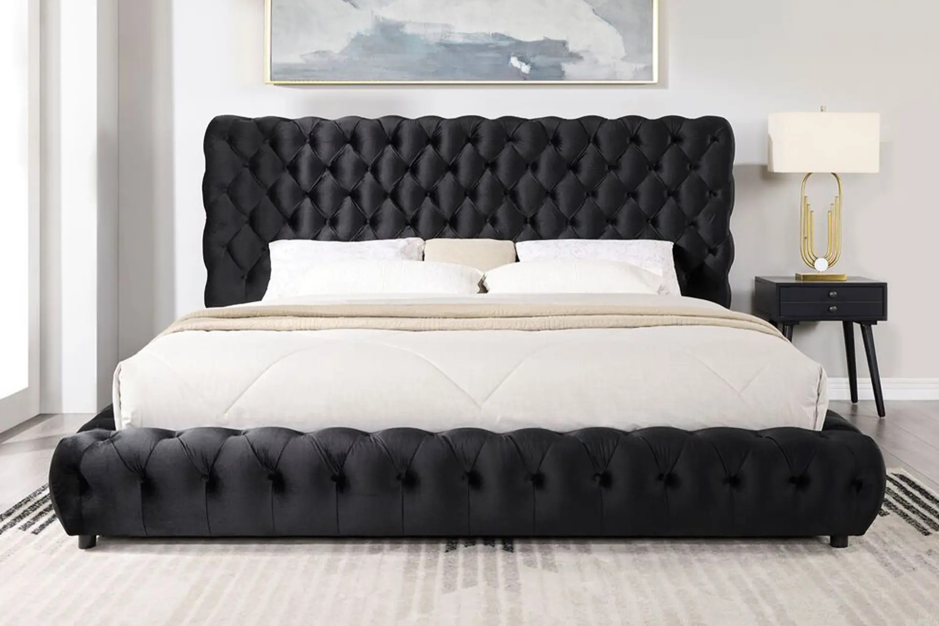 Happy Homes Dream Black Bed.