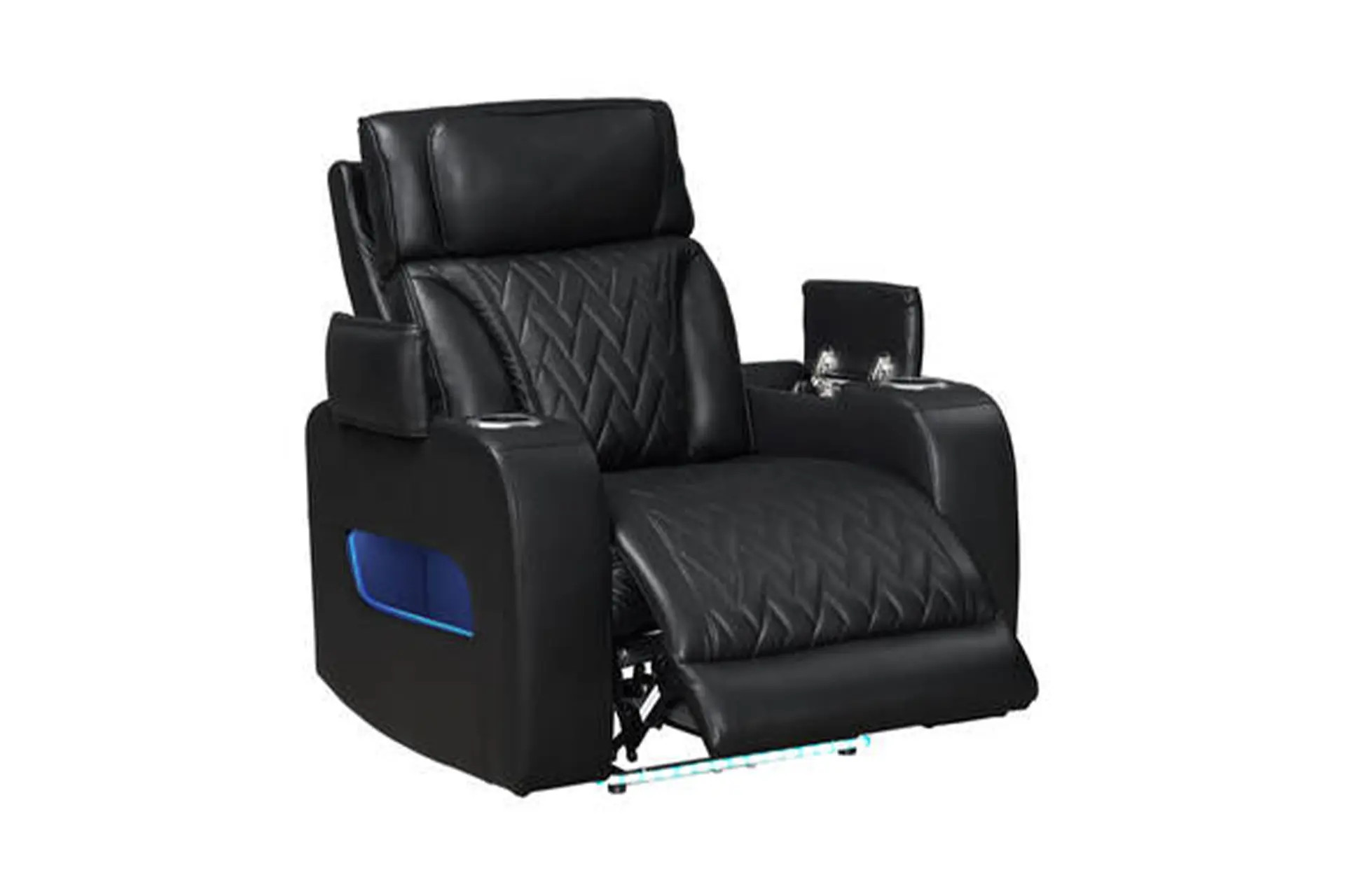 Happy Homes Dubai Black Reclining Recliner.