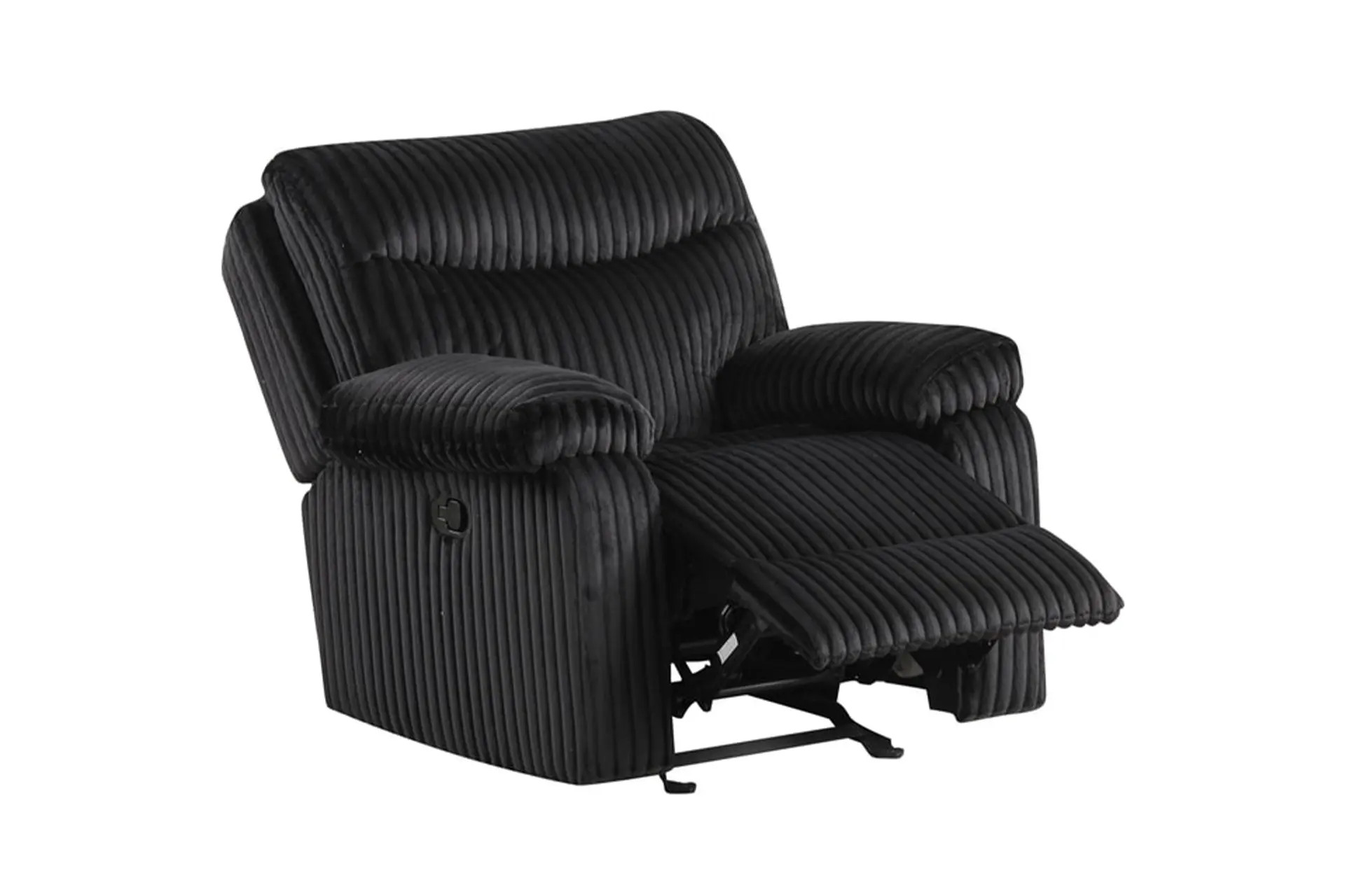 Happy Homes Bravo Black Reclining Recliner.