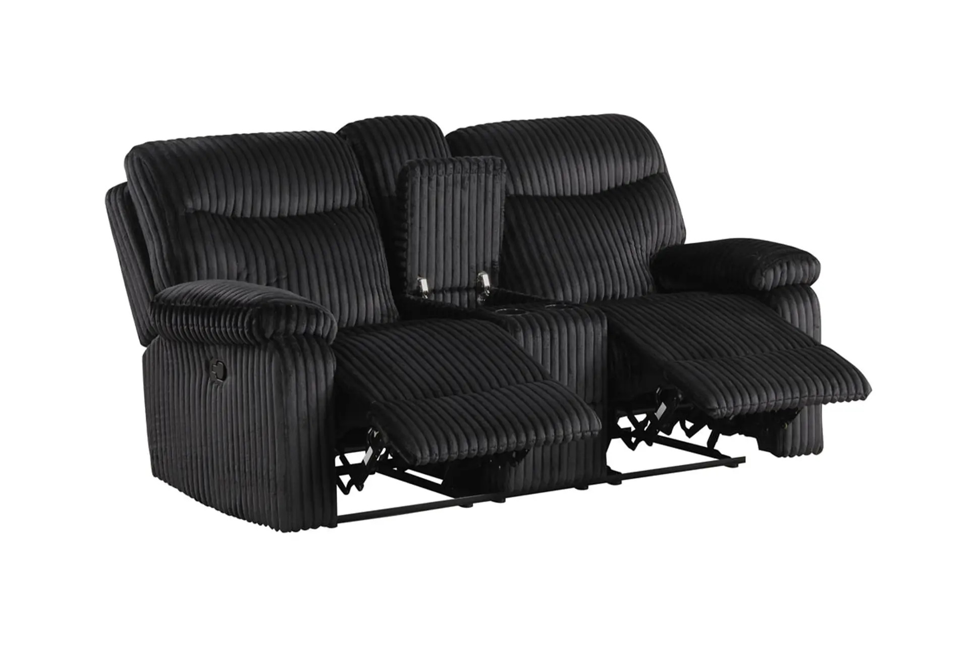 Happy Homes Bravo Black Reclining Love.