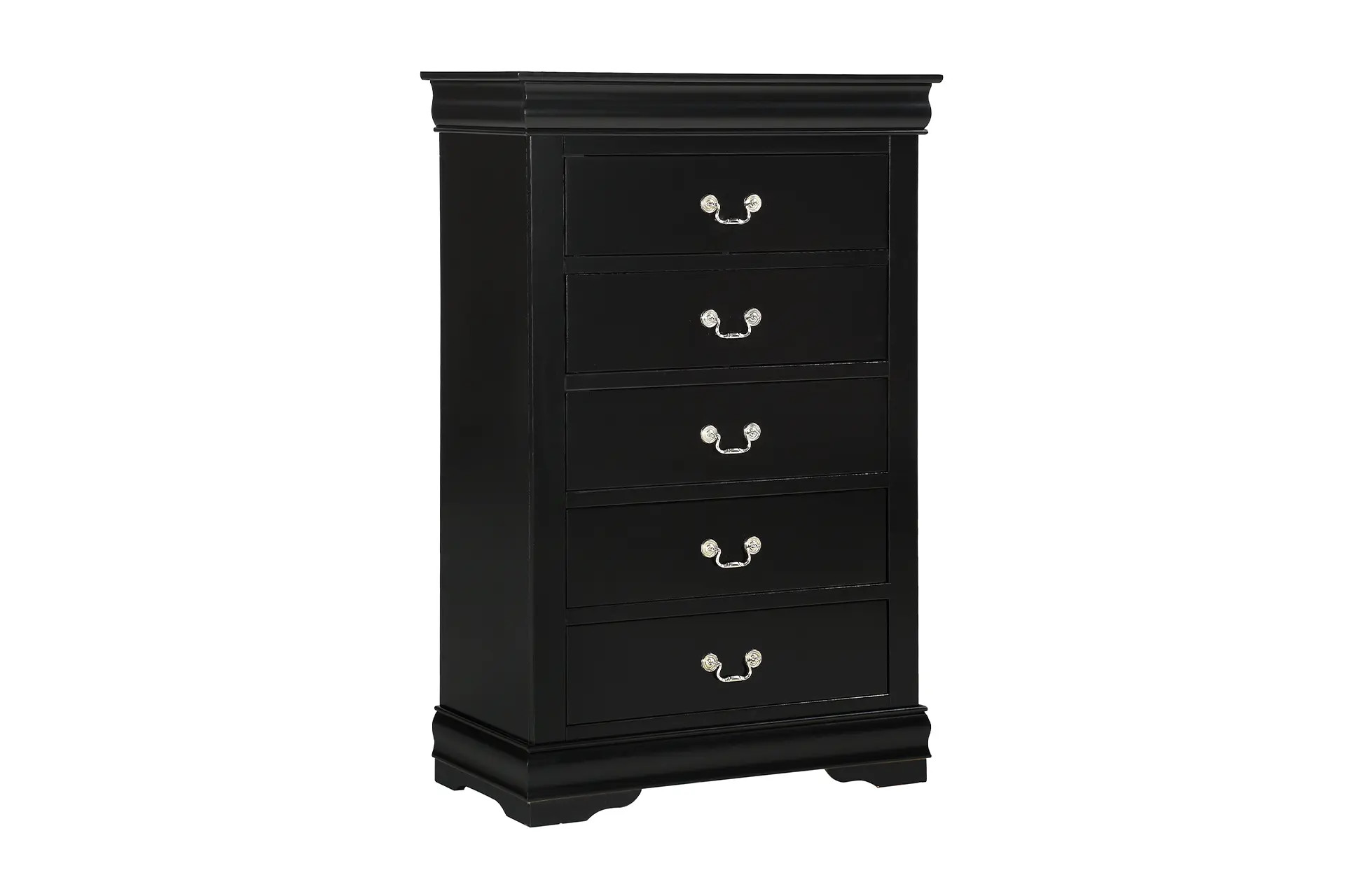 Crown Mark 3950 Louis Philip Black Bedroom Set | Bi-Rite Furniture