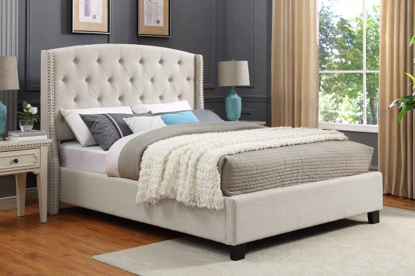 Crown Mark 5111 Eva Ivory Bed | Bi-Rite Furniture