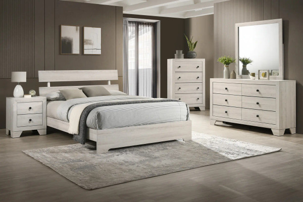 Crown Mark 6982 Atticus White Bedroom Set | Bi-Rite Furniture