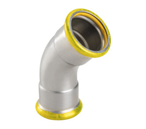 Stainless Press 45 Elbow