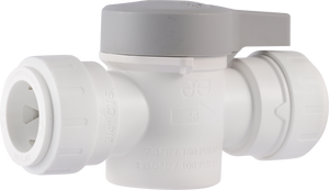 SPEEDFIT PLUMBING FITTINGS - SHUT OFF VALVE - WHITE SPEEDFIT PLUMBING FITTINGS - SHUT OFF VALVE - WHITE