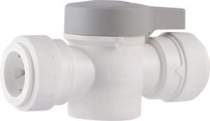 SPEEDFIT PLUMBING FITTINGS - SHUT OFF VALVE - WHITE