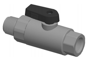 Plastic Ball Valves: Series 638 - MALE X FEMALE