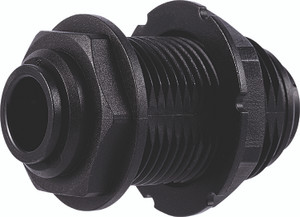 PART BUC - BULKHEAD UNION CONNECTOR - METRIC - BLACK ACETAL PART BUC - BULKHEAD UNION CONNECTOR - METRIC - BLACK ACETAL