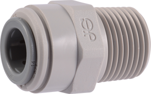 PART MC - MALE CONNECTOR - NPTF THREAD - ACETAL