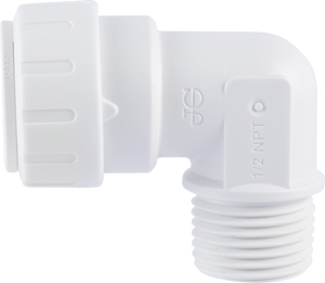 SPEEDFIT PLUMBING FITTINGS - MALE FIXED ELBOW - WHITE SPEEDFIT PLUMBING FITTINGS - MALE FIXED ELBOW - WHITE