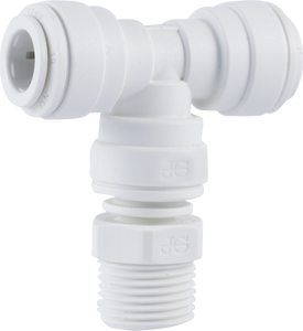 PART SBT - SWIVEL BRANCH TEE - NPTF THREAD - WHITE POLY PART SBT - SWIVEL BRANCH TEE - NPTF THREAD - WHITE POLY