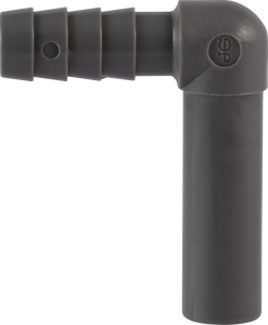 PART TLS - TUBE STEM TO HOSE BARB ELBOW - ACETAL PART TLS - TUBE STEM TO HOSE BARB ELBOW - ACETAL