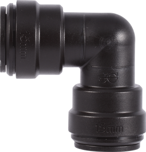 PART ULC - UNION ELBOW CONNECTOR - METRIC - BLACK ACETAL PART ULC - UNION ELBOW CONNECTOR - METRIC - BLACK ACETAL