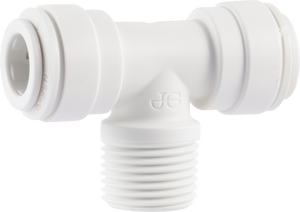 PART UTCM - UNION TEE MALE CONNECTOR - WHITE POLY