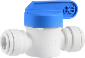 STRAIGHT PUSH-CONNECT X PUSH-CONNECT SHUT-OFF VALVES: WHITE POLY STRAIGHT PUSH-CONNECT X PUSH-CONNECT SHUT-OFF VALVES: WHITE POLY