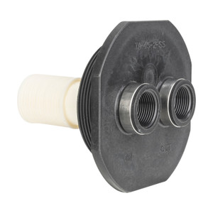 4.5" - 8 Tank Threads - 1" Inlet & Outlet - Glass Filled ABS